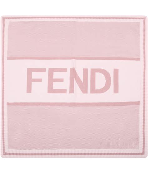 fendi baby blanket pink|fendi throw blanket.